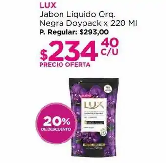 Punto de Salud Lux jabon liquido orq. negra doypack oferta