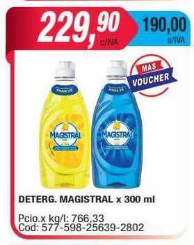 Maxiconsumo Deterg. magistral oferta