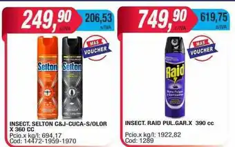 Maxiconsumo Insect. selton c&j-cuca-s olor insect. raid pul. gar. oferta