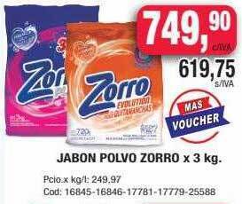 Maxiconsumo Jabon polvo zorro oferta