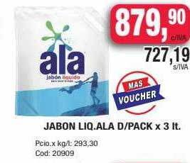 Maxiconsumo Jabon liq ala d pack oferta