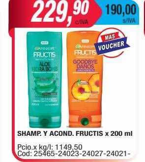 Maxiconsumo Shamp y acond fructis oferta