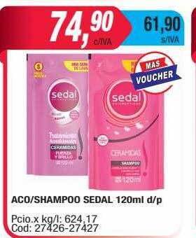 Maxiconsumo Aco shampoo sedal oferta