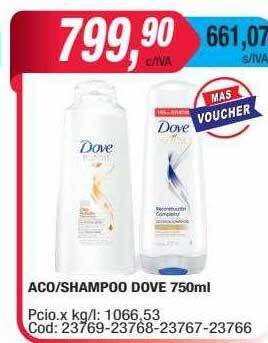 Maxiconsumo Aco shampoo dove oferta