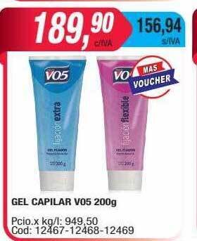 Maxiconsumo Gel capilar vo5 oferta