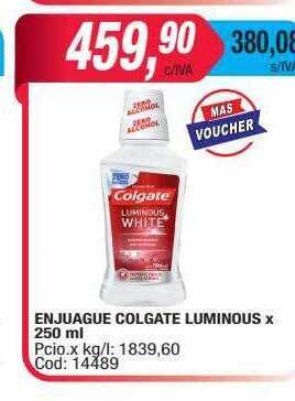 Maxiconsumo Enjuague colgate luminous oferta