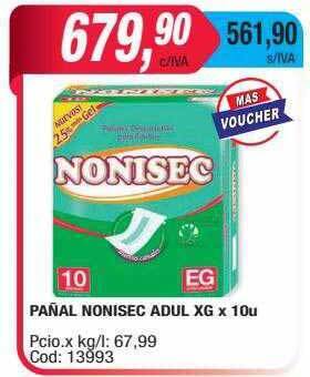 Maxiconsumo Pañal nonisec adul oferta