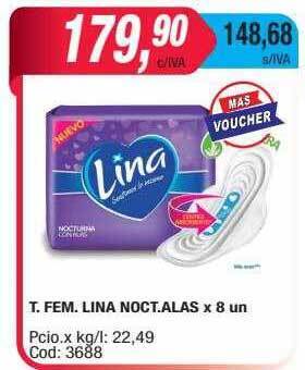 Maxiconsumo T. fem. lina noct. alas oferta