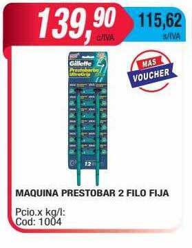 Maxiconsumo Maquina prestobarba 2 filo fija oferta