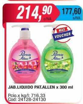 Maxiconsumo Jab. liquido pat. allen oferta