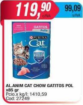 Maxiconsumo Al. anim cat chow gatitos pol oferta