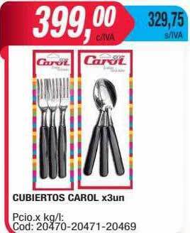 Maxiconsumo Cubiertos carol oferta