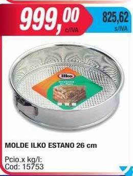 Maxiconsumo Molde ilko estano 26cm oferta