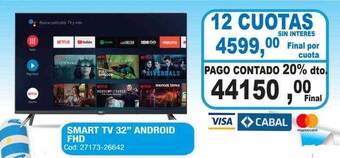 Maxiconsumo Smart tv 32 oferta