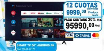 Maxiconsumo Smart tv 50 oferta