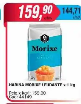 Maxiconsumo Harina morixe leudante oferta