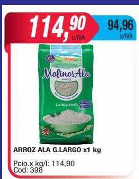 Maxiconsumo Arroz ala g. largo oferta