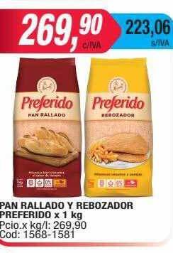 Maxiconsumo Pan rallado y rebozador preferido oferta