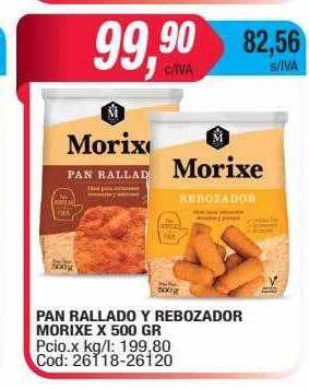 Maxiconsumo Pan rallado y rebozador morixe oferta