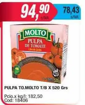 Maxiconsumo Pulpa to molto t b oferta