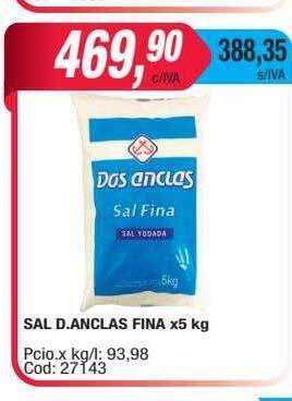 Maxiconsumo Sal d. anclas fina oferta