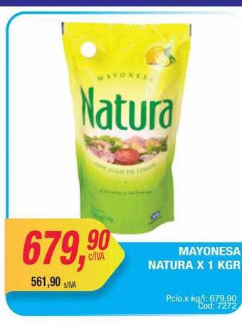Maxiconsumo Mayonesa natura oferta