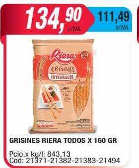 Maxiconsumo Grisines riera todos oferta