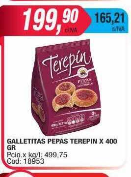 Maxiconsumo Galletitas pepas terepin oferta