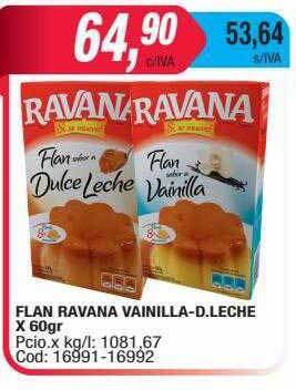 Maxiconsumo Flan ravana vainilla-d. leche oferta