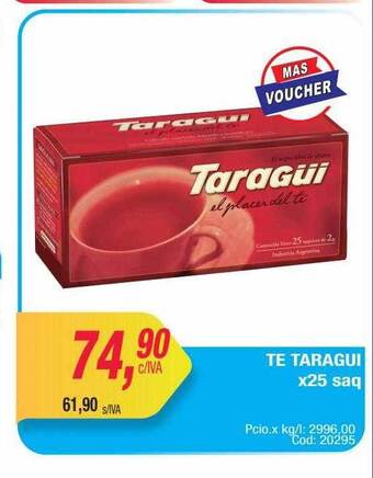 Maxiconsumo Te taragui oferta