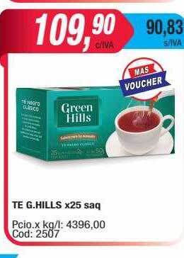 Maxiconsumo Te g hills oferta