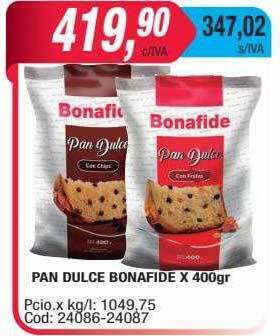 Maxiconsumo Pan dulce bonafide oferta