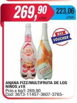 Maxiconsumo Anana fizz multifruta de los niños oferta