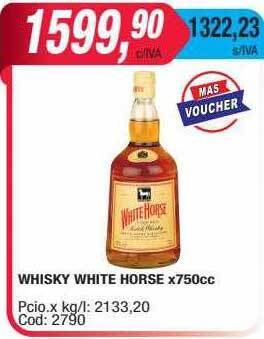 Maxiconsumo Whisky white horse oferta