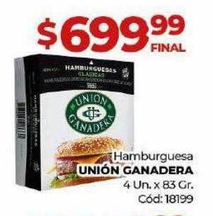 Diarco Hamburguesa unión ganadera oferta