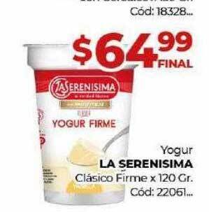 Diarco Yogur la serenisima clasico firme oferta
