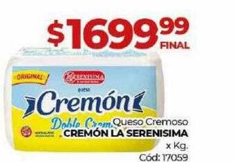 Diarco Queso cremoso cremón la serenisima oferta