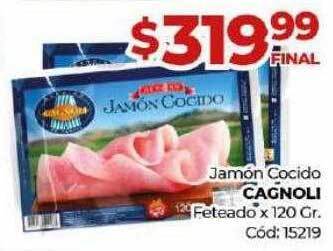 Diarco Jamón cocido cagnoli feteado oferta