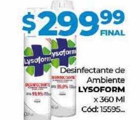 Diarco Desinfectante de ambiente lysoform oferta