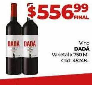 Diarco Vino dadá varietal oferta