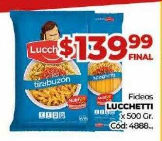 Diarco Fideos lucchetti oferta
