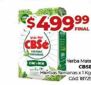 Diarco Yerba mate cbse hierbas serranas oferta