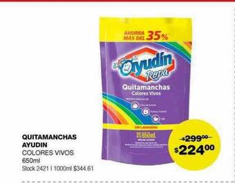 Atomo Conviene Quitamanchas ayudin oferta