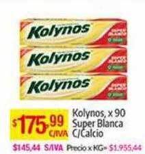 Medamax Kolynos x 90 super blanca c calcio oferta