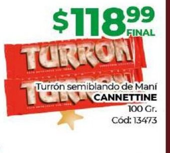 Diarco Turrón semiblando de Mani Cannettine oferta