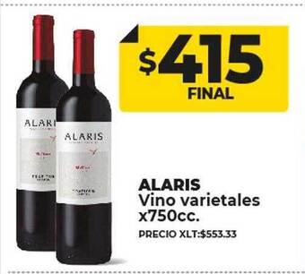 Supermayorista Vital Alaris vino varietales oferta