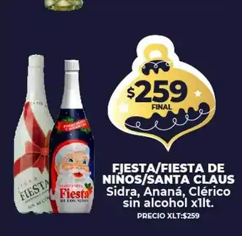 Supermayorista Vital Fiesta fiesta de niños santa claus sidra, ananá, clérico sin alcohol oferta
