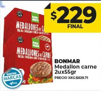 Supermayorista Vital Bonmar medallon carne oferta