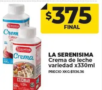 Supermayorista Vital La serenisima crema de leche variedad oferta