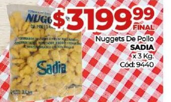 Diarco Nuggets de Pollo Sadia oferta